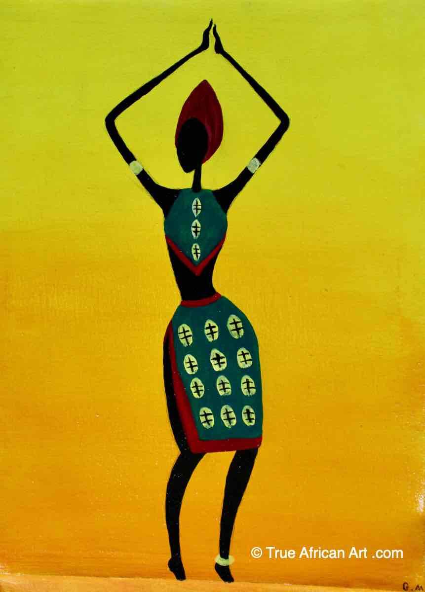 Ghada Malik | Sudan | "R-3" | Original | True African Art .com