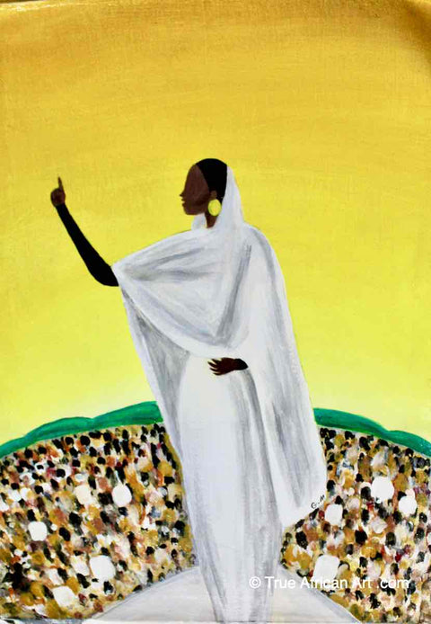 Rhada Malik | Sudan | "R-4" | Print | True African Art .com