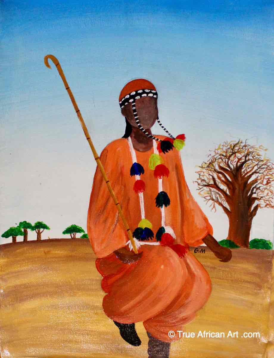 Ghada Malik  |  The Sudan  |  "R-9"  |  Print  |  True African Art .com