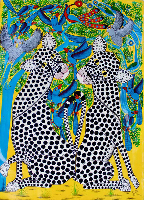 Tingatinga | Tanzania | TT-77 | Hand Painted | True African Art .com