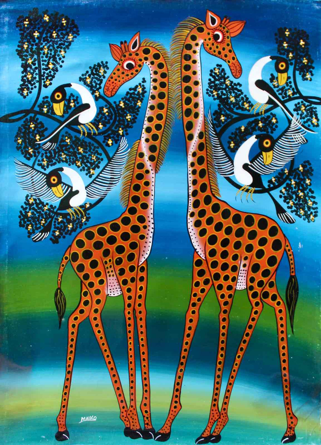 Tingatinga | Tanzania | TT-88 | Hand Painted | True African Art .com