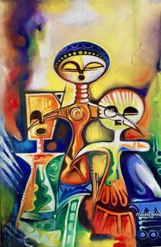 Olumide Egunlae |  Gambia  |  "Ancient Figures"  |  True African Art .com