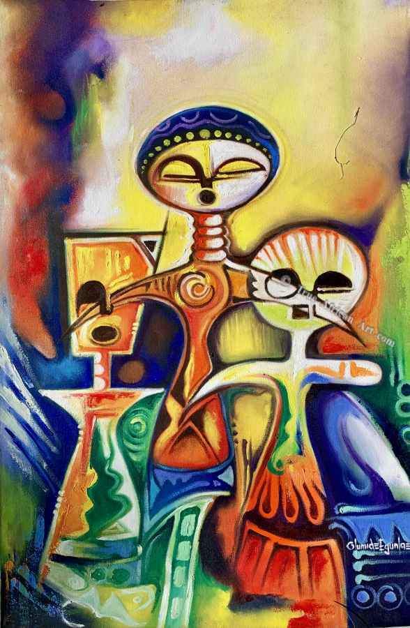 Olumide Egunlae |  "Ancient Figures"  |  True African Art .com
