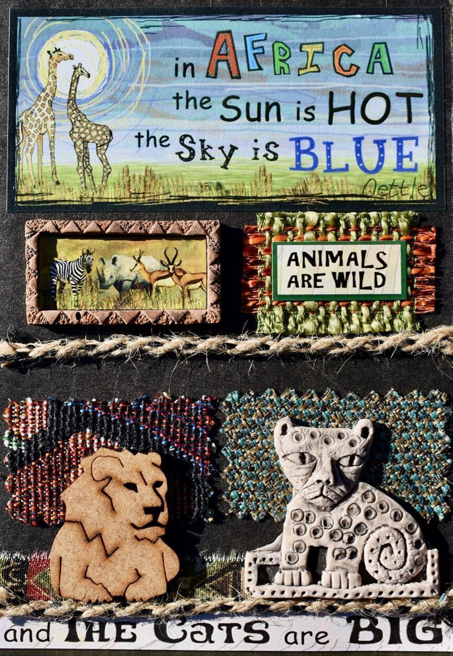 South Africa Crafts  -  "Animals are Wild"  -  True African Art.com
