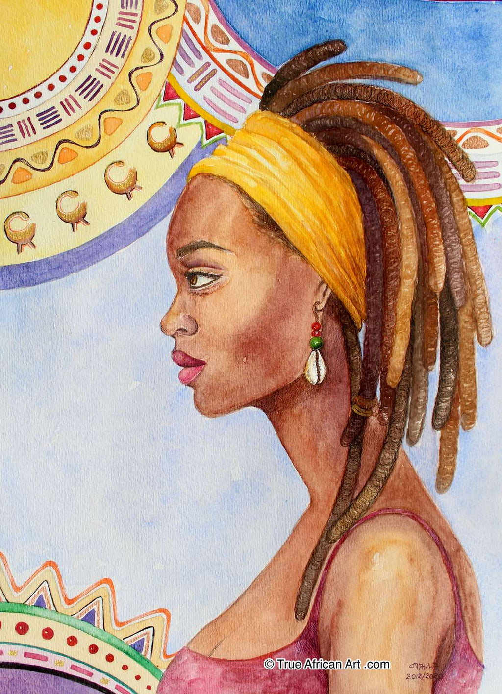 Mahlet  |  Ethiopia  |  "Aware"  |  Print  |  True African Art .com