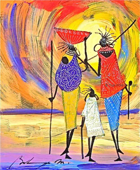Martin Bulinya  |  Kenya  |  B-126  |  Print  |  True African Art .com