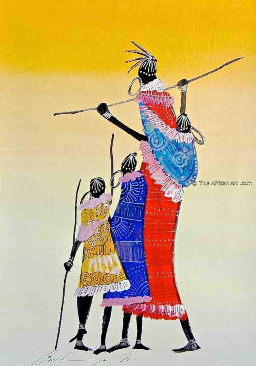 Martin Bulinya  |  Kenya  |  B-215  |  Print  |  True African Art .com