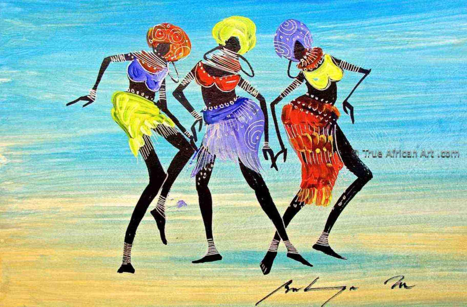 african dancers art