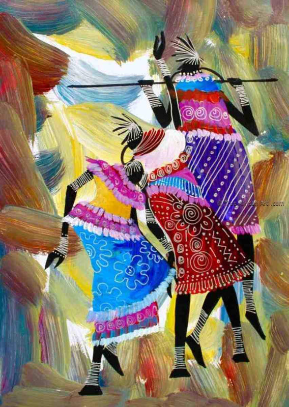 Martin Bulinya  |  Kenya  |  B-335  |  Print  |  True African Art .com