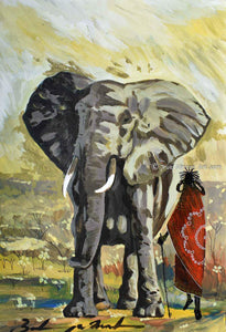 African Paintings by Kenyan Martin Bulinya |  True African Art .com
