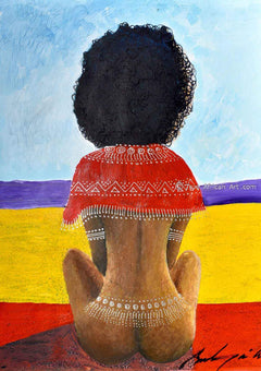 African Artist Martin Bulinya  |  B-412  |  True African Art .com