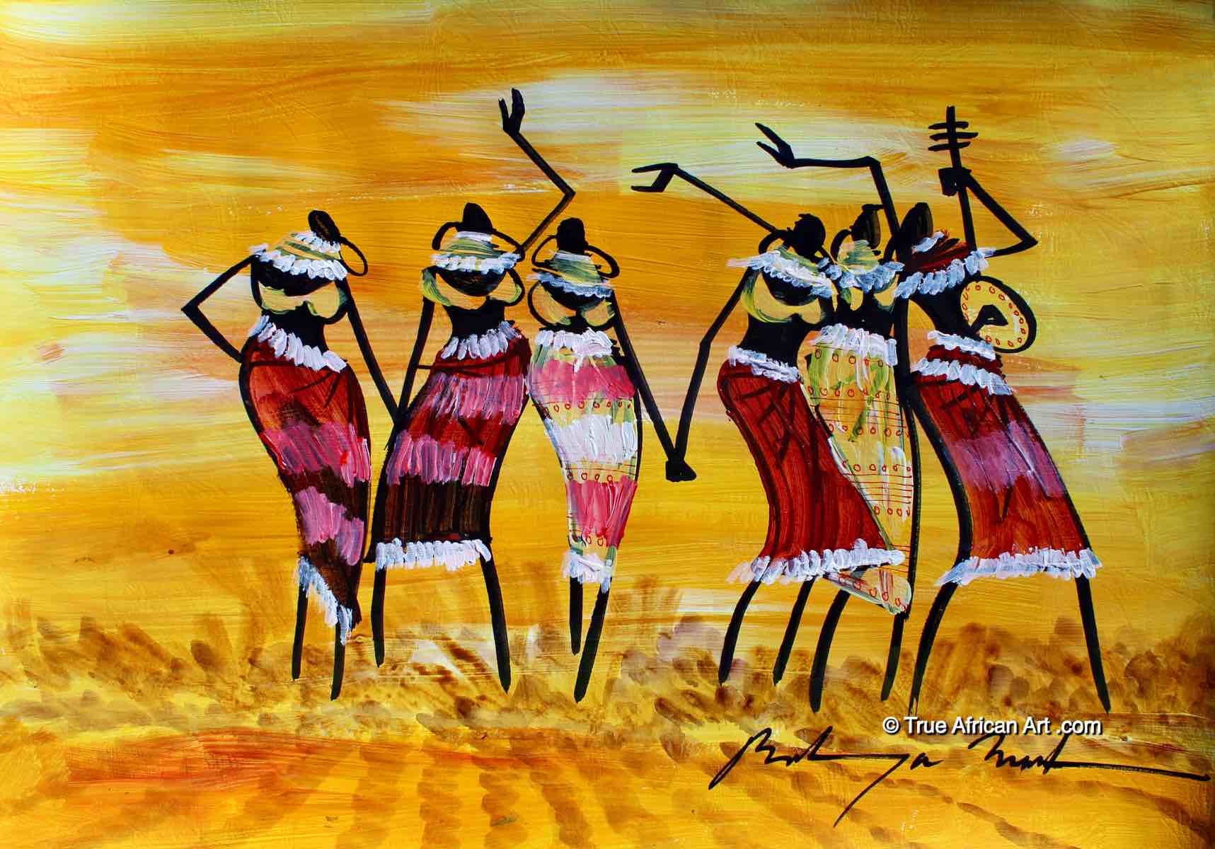 Martin Bulinya | Kenya | "B-542" | Original | True African Art .com
