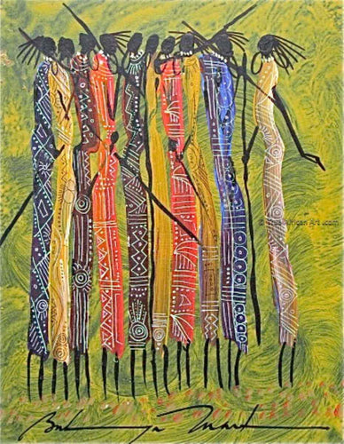 Martin Bulinya  |  Kenya  |  B-57  |  <br> Print  |  True African Art .com