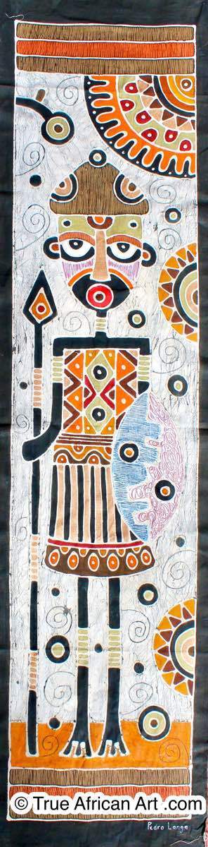 Pedro Langa | Mozambique | "Batik 2" | Original | True African Art .com