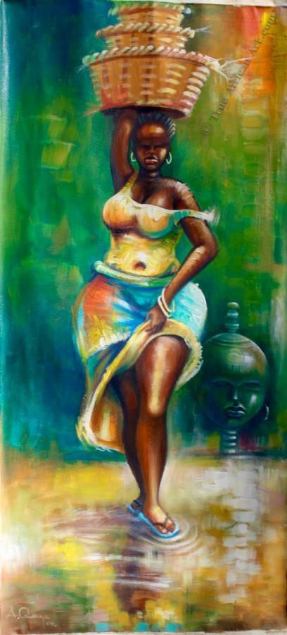 Amakai  |  Ghana  |  "Beauty After the Rain"  |  Print  |  True African Art .com