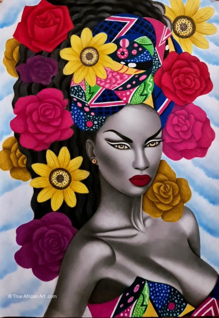 Michael Oguguo | Nigeria | "Beauty is in the Eye of the Beholder" | Original | True African Art .coim