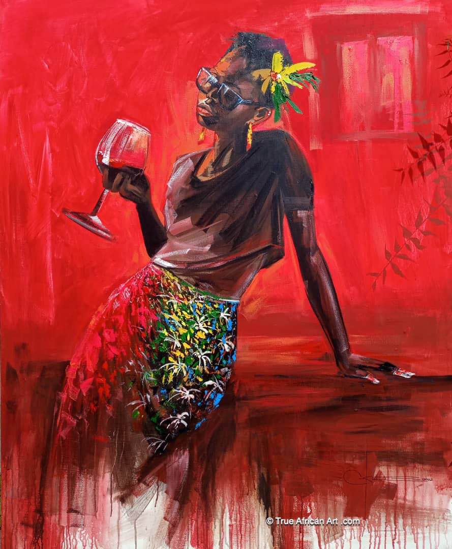 C-Kle | Ghana | "Better Days Ahead"  |  Original  | True African Art .com