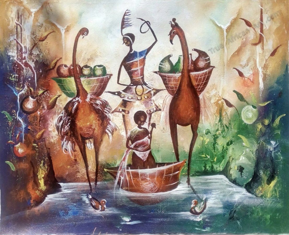 Willie Wamuti  |  Kenya  |  "Dancing for Joy"  |  Original  |  True African Art.com