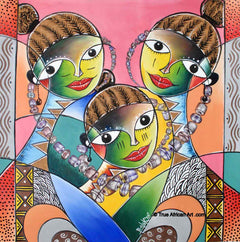 Femi  |  Nigeria  |  "Edo Maidens" |  Print  |  True African Art .com