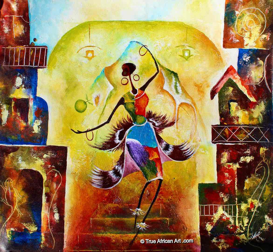 Willie Wamuti  |  Kenya  |  "End of the Tunnel"  |  Original  |  True African Art .com  