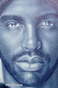 Close up of a Pen Drawing by Ghanaian African Artist, Enam Bosokah  |  True African Art .com