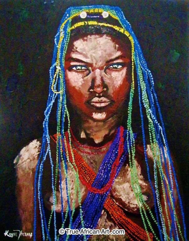 Kowie Theron  |  South Africa  |  "Ethnic Beauty"  |  Print  |  True African Art .com