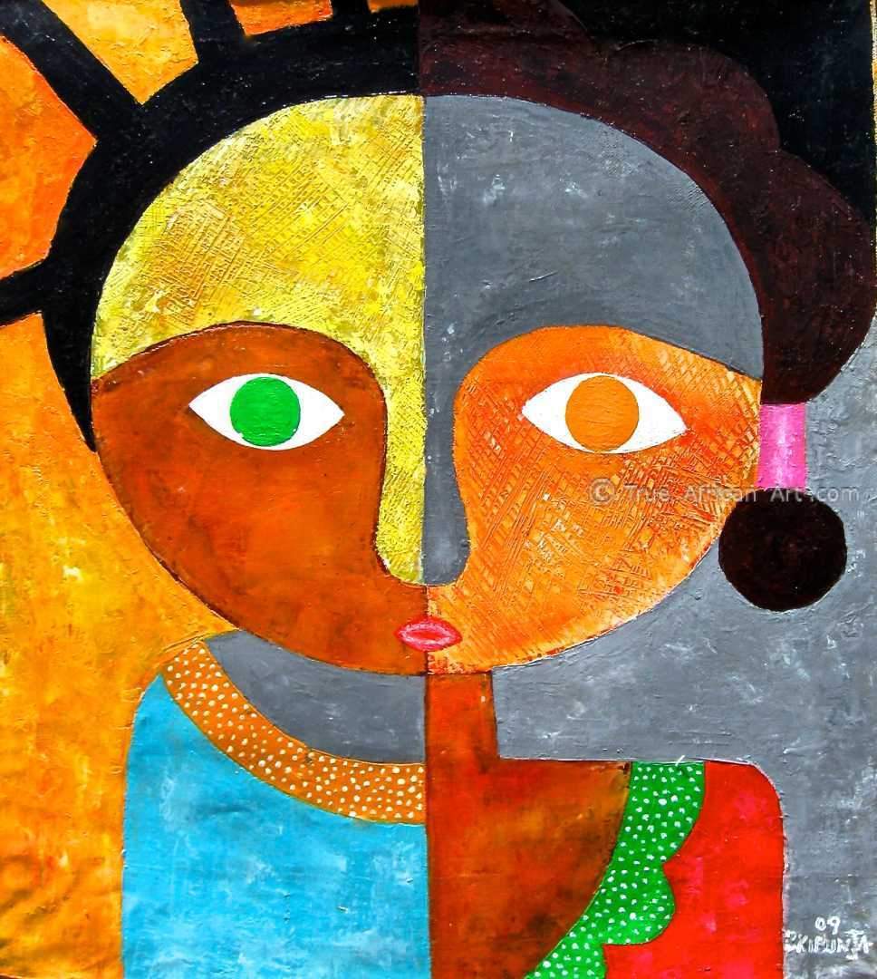 Kibunja |  "Face 2"  |  True African Art .com