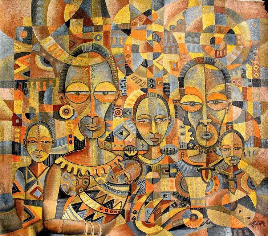 Angu Walters - African Paintings from Cameroon for Sale – True African Art