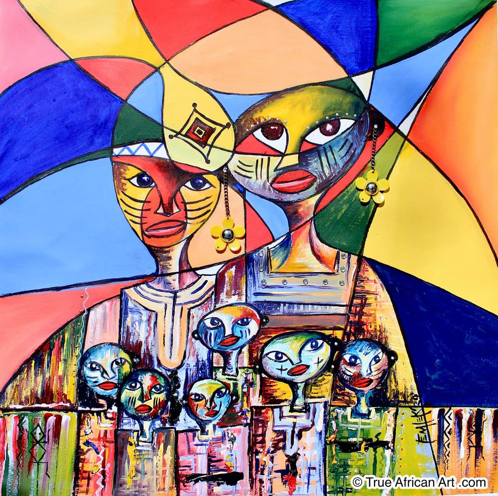 Femi  |  Nigeria  |  Gold Amongst Poverty  |  Original  |  True African Art .com