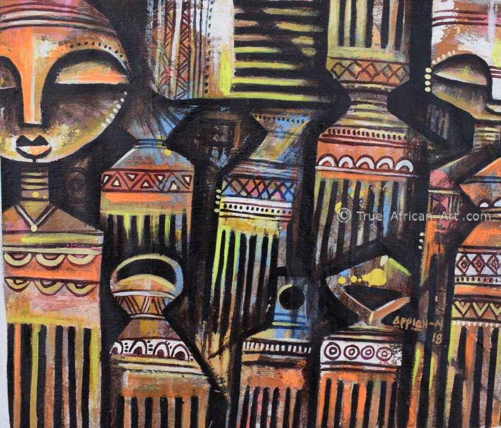 Appiah Ntaiw |  Ghana  |  "Hair Care"  |  Print  |  True African Art .com