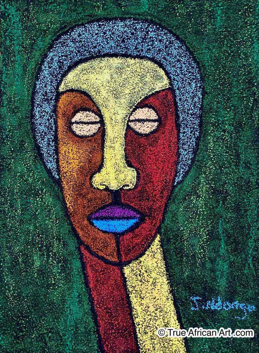 John Ndungu  |  Kenya  |  "I See You"  |  SOLD  |  True African Art .com