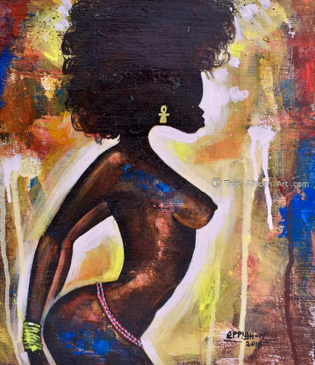 "In the Night" - Appiah Ntiaw - True African Art .com