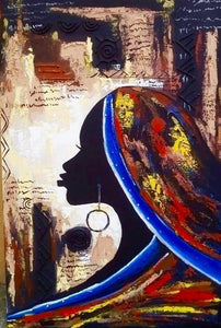 Daniel Akortia  |  Ghana  |  "Independent Lady"  |  Print  |  True African Art .com