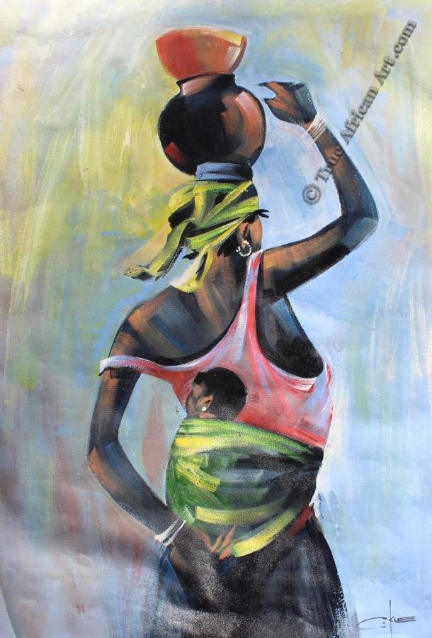 C-Kle | Ghana | "Into the Future" | True African Art .com