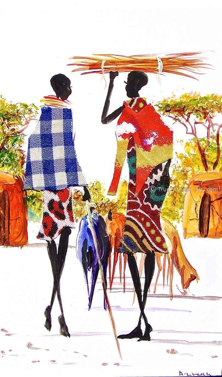 Albert Lizah  |  L-103  |  Print  |  True African Art .com