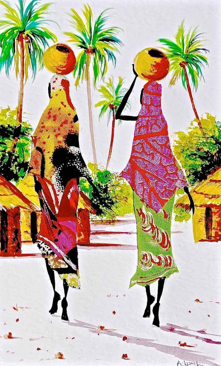 Albert Lizah  |  L-124  |  Print  |  True African Art .com