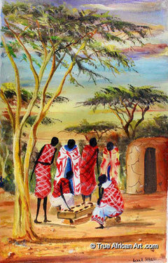 Albert Lizah |  Kenya  |  L-292  |  Original  |  True African Art .com