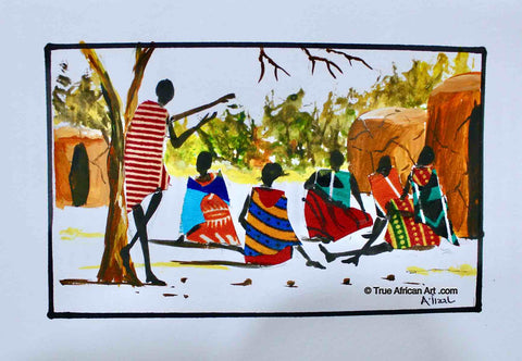Albert Lizah |  Kenya  |  L-309  |  Original  |  True African Art .com