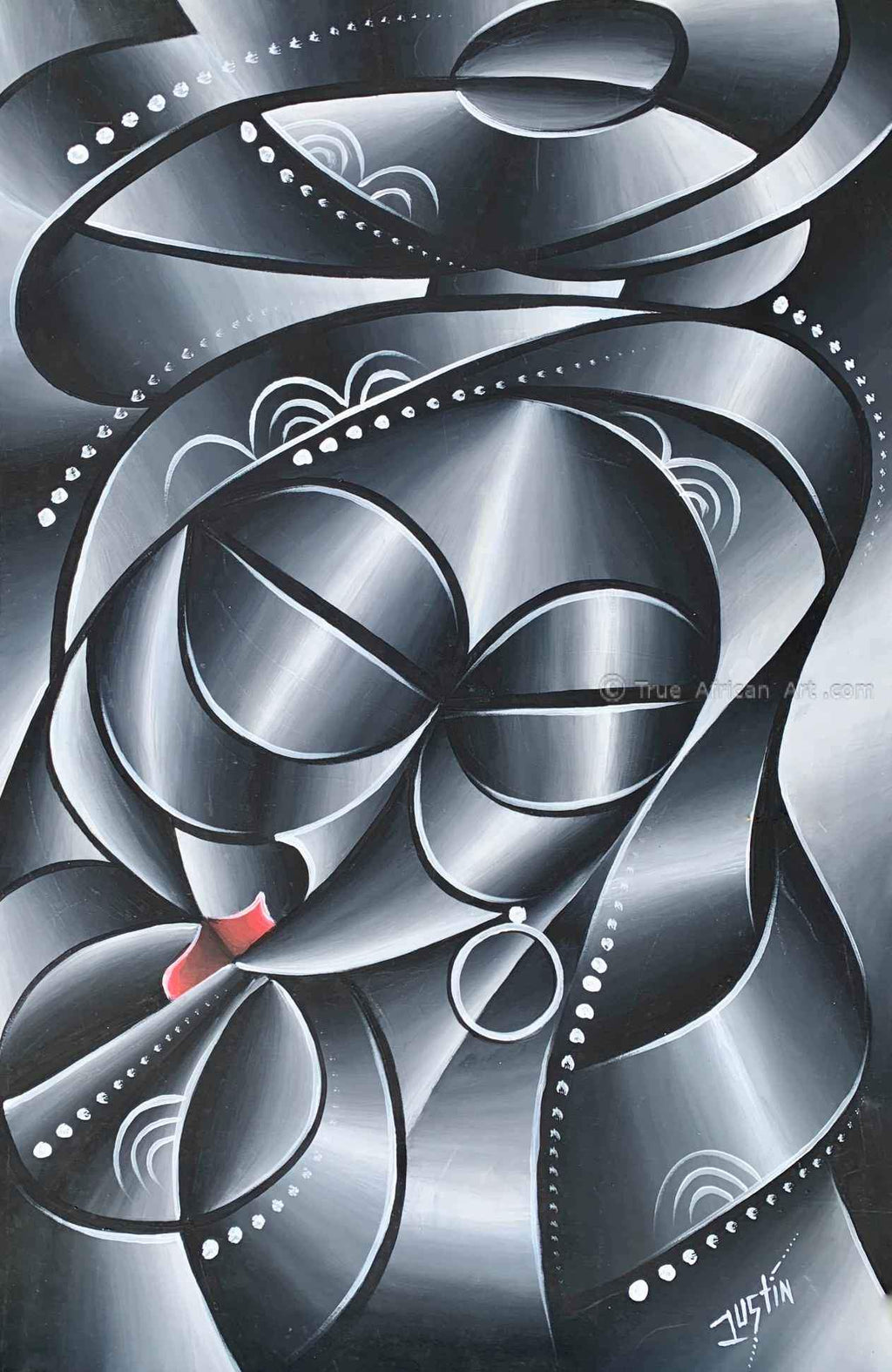 Justin Laryea  |  Ghana  |  "A Kiss without Color"  |  True African Art .com