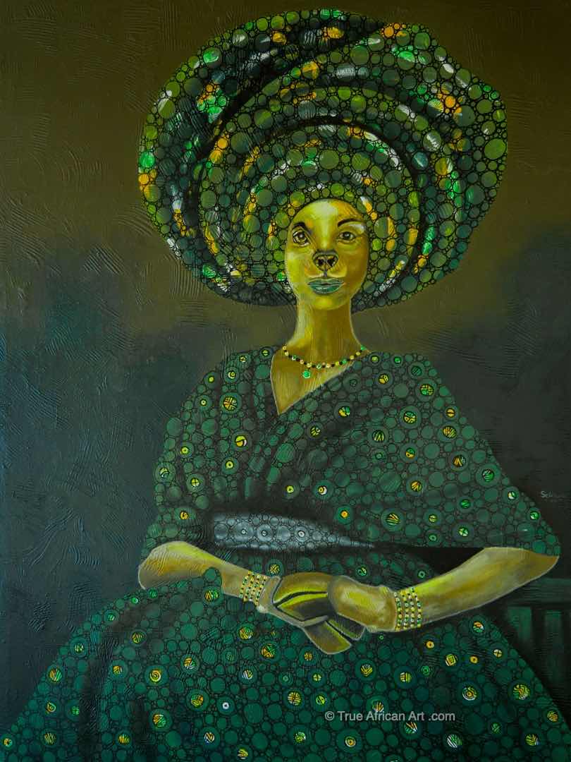 Seleman Kubwimana  |  Rwanda  |  "Mama Dangote"  |  Original  |  True African Art .com