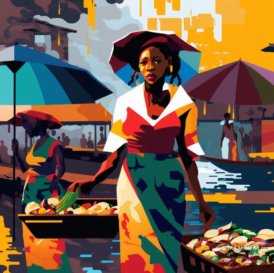 Yeboah Family  |  Ghana  |  Marketplace 1  |  Handmade  |  True African Art .com