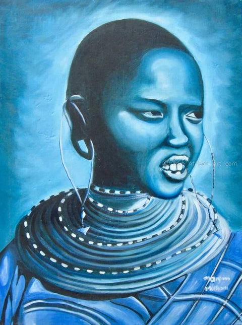 Maryann Muthoni  |  Kenya  | "Blue Day"  |  True African Art .com