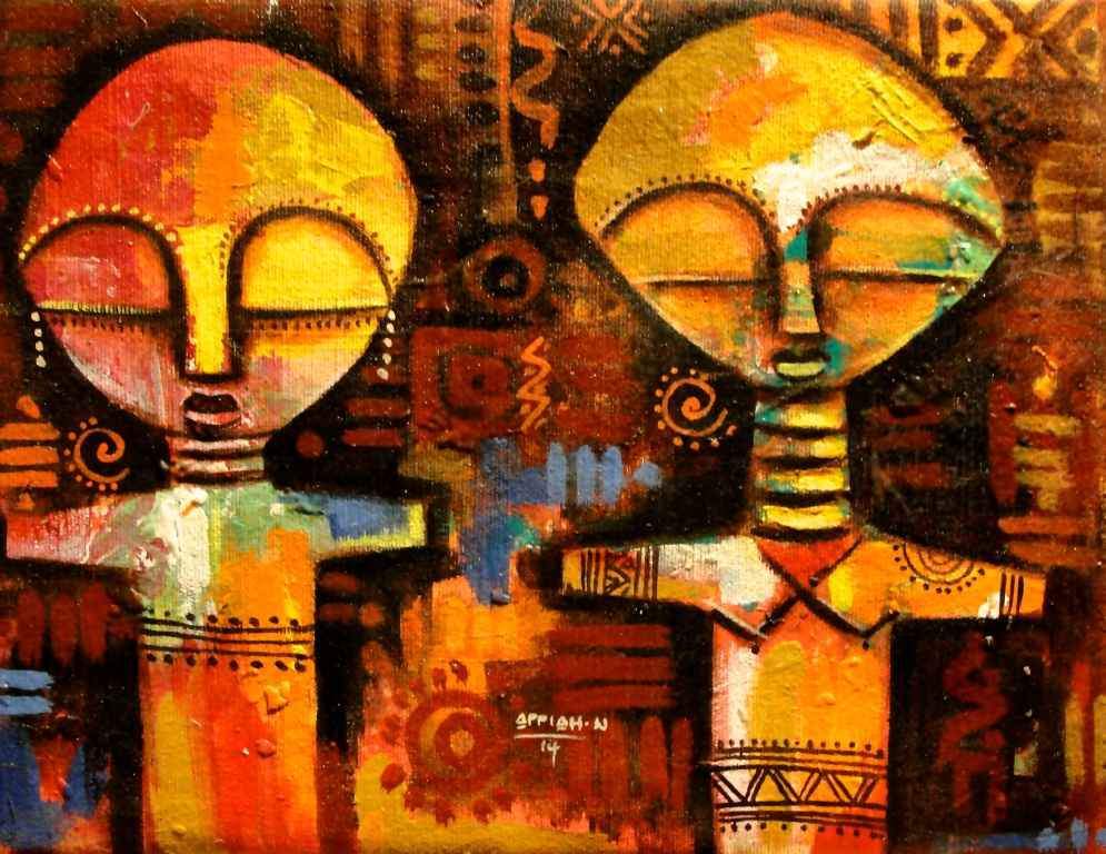 Appiah Ntiaw   |  Ghana  |  "Mask 5"  |  Print  |  True African Art .com