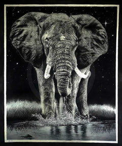 Mayamiko Banda | Malawi | Elephant Night | Original | True African Art .com