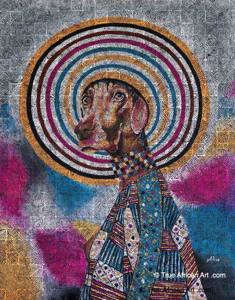 Seleman Kubwimana | Rwanda | "Mukarutesi - Wife of Rutesi" | Original | True African Art .com