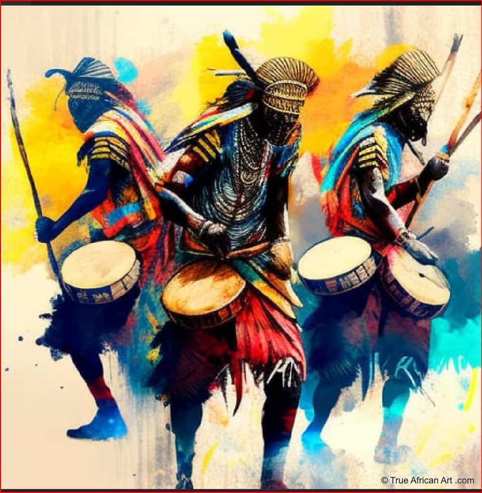Yeboah Silk Thread Art  |  Ghana  |  Music - 14  |  True African Art .com