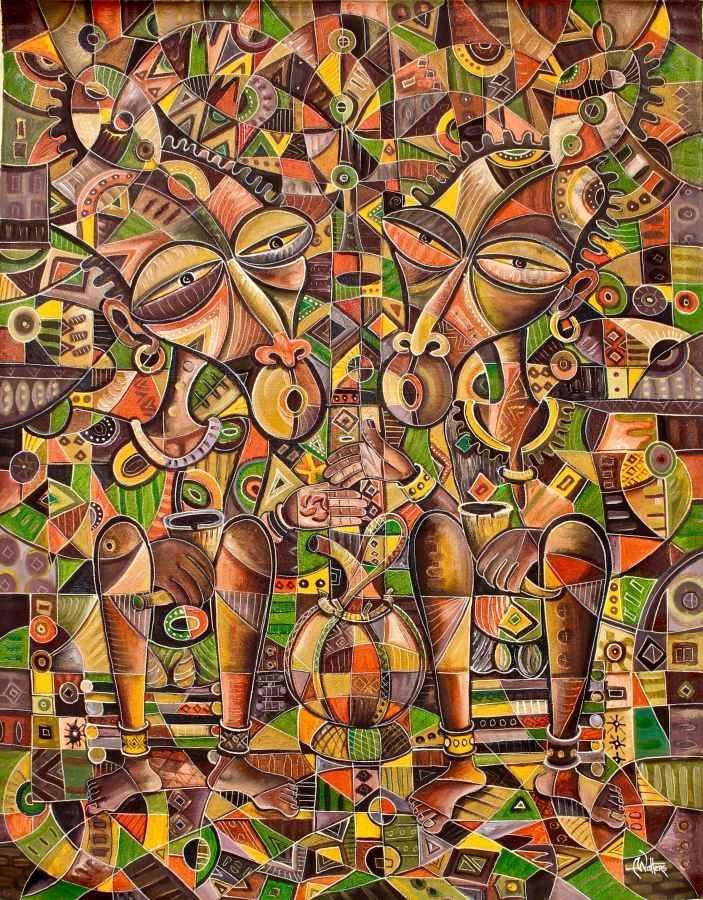 My Best Friend 2015 | Angu Walters | True African Art .com