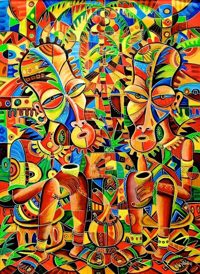 My Best Friend | Angu Walters | True African Art .com 