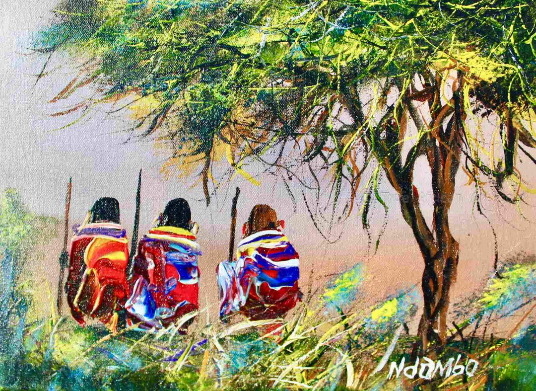 John Ndambo  |  Kenya  |  N-125 |  Print  |  True African Art .com