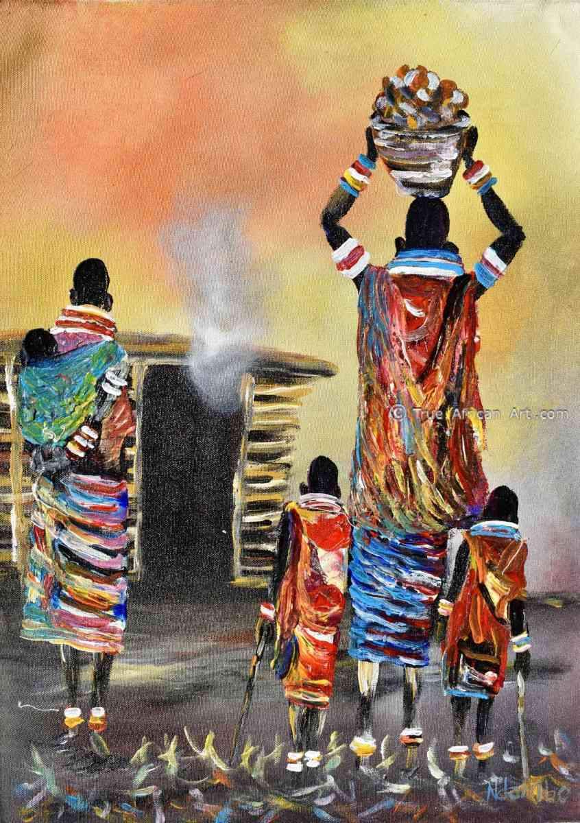 John Ndambo  |  Kenya  |  N-210  |  Print  |  True African Art .com